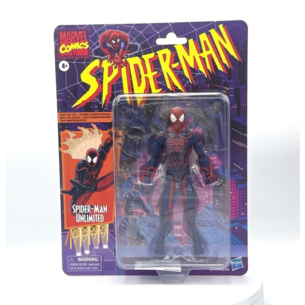 Hasbro Marvel Legends Spider-Man‎ Unlimited 6" Retro Card NIB